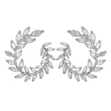 Deal of the Month - Geometric Big Round AAA Rhinestone Statement Luxury Stud Earrings - The Jewellery Supermarket
