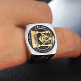 European and American 316L Titanium Steel Men's Masonic ring - The Jewellery Supermarket