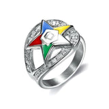 Best Gifts - 316l Stainless Steel gold Order of the Eastern Star Masonic Rings - The Jewellery Supermarket