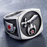 Best Gifts - 316l Stainless Steel Masonic Signet Rings for men - The Jewellery Supermarket