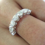 Attractive 0.7ctw 3mm DF Round Cut Moissanite Diamond Engagement & Wedding Ring