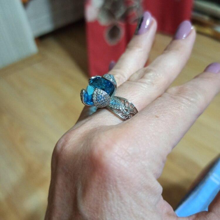 Lucky Tree Gun Black Mosaic Red Zircon Stone Vintage Ring - The Jewellery Supermarket