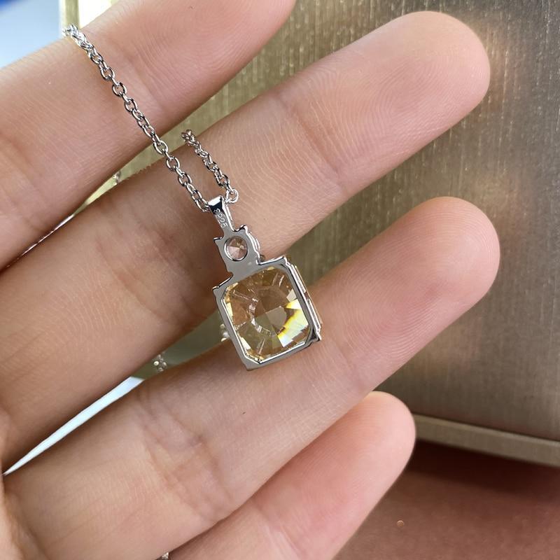Luxury Sparkling 3 Carat High Quality Simulated Diamond Pendant Necklace - The Jewellery Supermarket