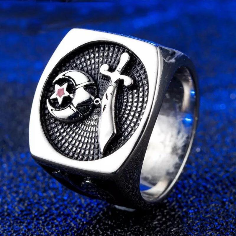 Best Gifts - 316l Stainless Steel Masonic Signet Rings for men - The Jewellery Supermarket