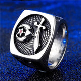Best Gifts - 316l Stainless Steel Masonic Signet Rings for men - The Jewellery Supermarket