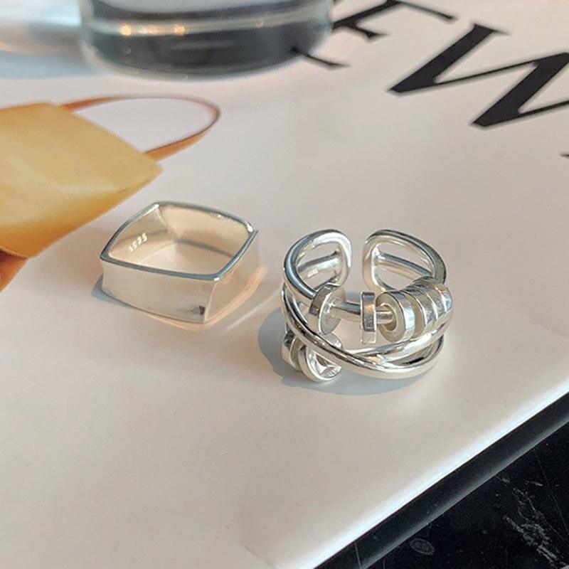 Creative Design Trendy Elegant Geometric Minimalist Engagement Ring - The Jewellery Supermarket