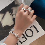 Creative Design Trendy Elegant Geometric Minimalist Engagement Ring - The Jewellery Supermarket
