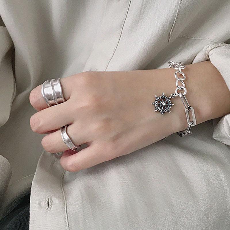Best Gift Ideas - Fashion Simple Brushed Width Geometric Vintage Engagement Rings - The Jewellery Supermarket