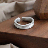 Best Gift Ideas - Fashion Simple Brushed Width Geometric Vintage Engagement Rings - The Jewellery Supermarket
