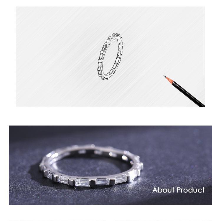 *NEW* Sterling Silver Full Clear High Quality AAA+ Cubic Zirconia Diamonds Luxury Finger Ring - The Jewellery Supermarket