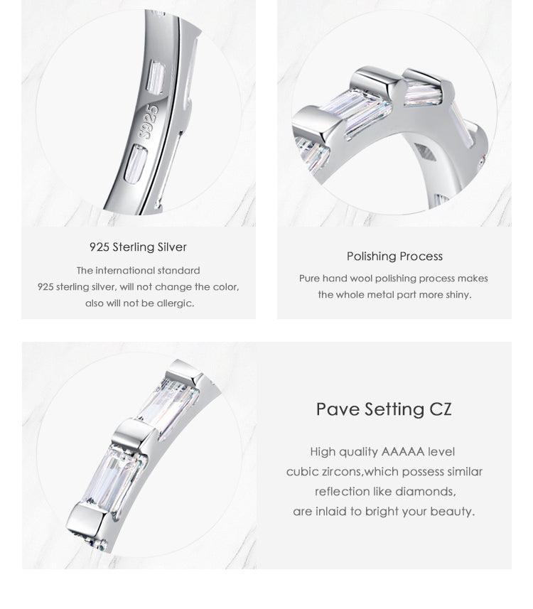 *NEW* Sterling Silver Full Clear High Quality AAA+ Cubic Zirconia Diamonds Luxury Finger Ring - The Jewellery Supermarket