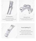 *NEW* Sterling Silver Full Clear High Quality AAA+ Cubic Zirconia Diamonds Luxury Finger Ring - The Jewellery Supermarket