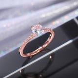 Brilliant Round ♥︎ High Quality AAA+ Cubic Zirconia Diamonds ♥︎ Luxury Engagement Ring - The Jewellery Supermarket