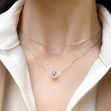New Fashion Double-layered Geometric Minimalist Beads Pendant Necklace - The Jewellery Supermarket