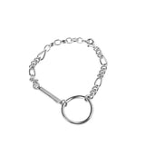 Great Gift Ideas - New Fashion 925 Sterling Silver Vintage Punk Hollow Circle Chain Bracelet - The Jewellery Supermarket