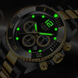 Great Gifts for Men - Top Brand Luxury Stainless Steel Quartz Sport Waterproof Watch - The Jewellery Supermarket