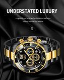 Great Gifts for Men - Top Brand Luxury Stainless Steel Quartz Sport Waterproof Watch - The Jewellery Supermarket
