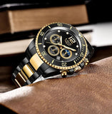 Great Gifts for Men - Top Brand Luxury Stainless Steel Quartz Sport Waterproof Watch - The Jewellery Supermarket