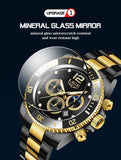 Great Gifts for Men - Top Brand Luxury Stainless Steel Quartz Sport Waterproof Watch - The Jewellery Supermarket