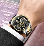 Great Gifts for Men - Top Brand Luxury Stainless Steel Quartz Sport Waterproof Watch - The Jewellery Supermarket