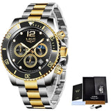 Great Gifts for Men - Top Brand Luxury Stainless Steel Quartz Sport Waterproof Watch - The Jewellery Supermarket