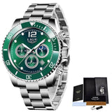 Great Gifts for Men - Top Brand Luxury Stainless Steel Quartz Sport Waterproof Watch - The Jewellery Supermarket