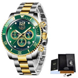 Great Gifts for Men - Top Brand Luxury Stainless Steel Quartz Sport Waterproof Watch - The Jewellery Supermarket
