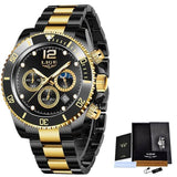 Great Gifts for Men - Top Brand Luxury Stainless Steel Quartz Sport Waterproof Watch - The Jewellery Supermarket