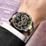 Great Gifts for Men - Top Brand Luxury Stainless Steel Quartz Sport Waterproof Watch - The Jewellery Supermarket