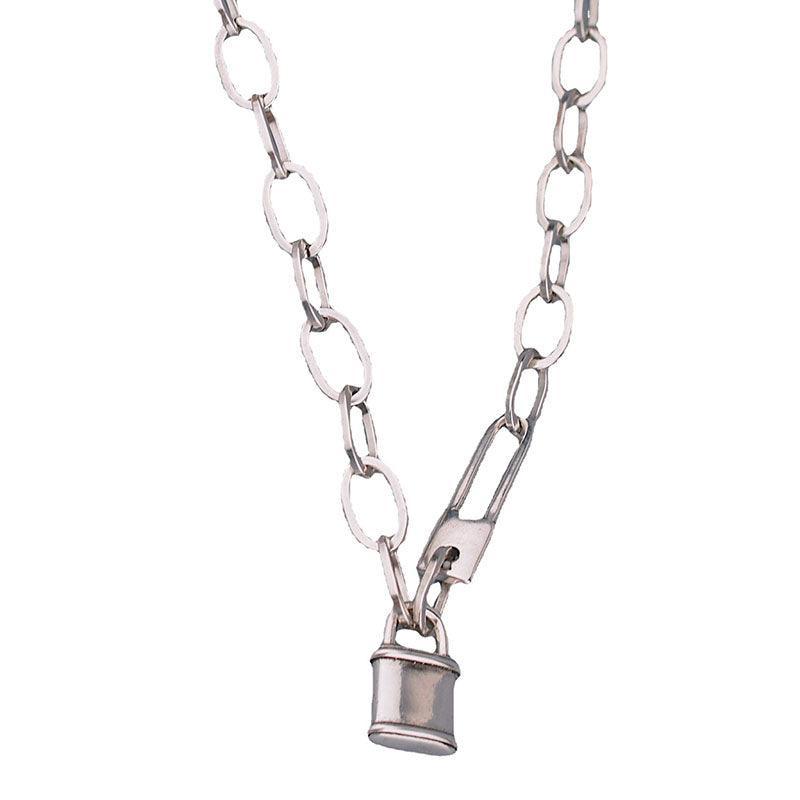 Best Gift ideas - New Trend Vintage Creative Lock Thick Chain Necklace - The Jewellery Supermarket