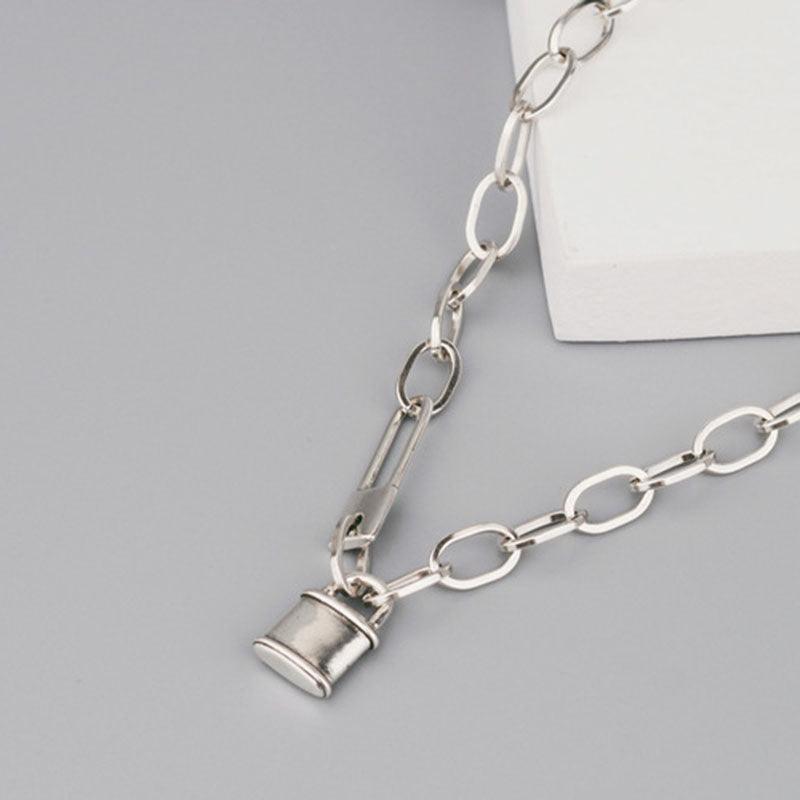 Best Gift ideas - New Trend Vintage Creative Lock Thick Chain Necklace - The Jewellery Supermarket