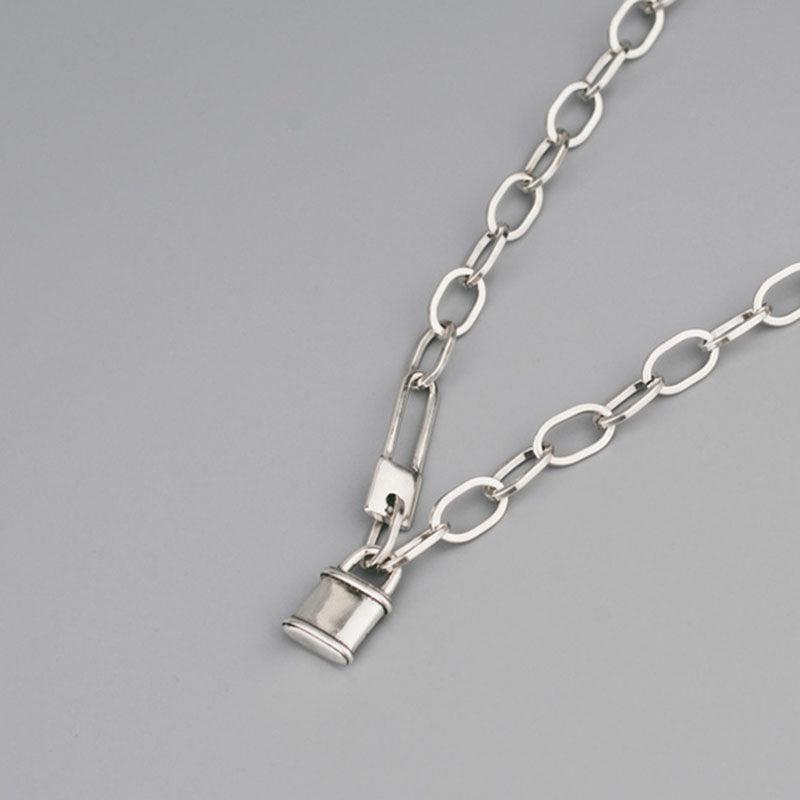 Best Gift ideas - New Trend Vintage Creative Lock Thick Chain Necklace - The Jewellery Supermarket