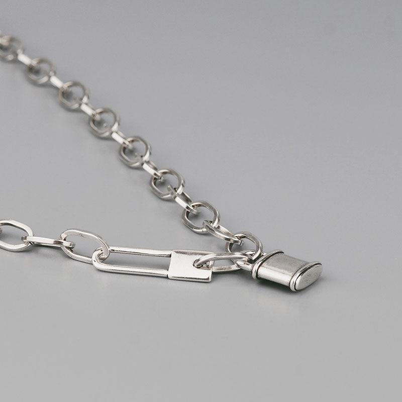 Best Gift ideas - New Trend Vintage Creative Lock Thick Chain Necklace - The Jewellery Supermarket