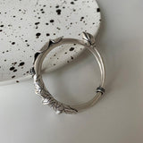Great Gift Ideas - Elegant Vintage Unique Design Lotus Leaf Handmade Bracelet - The Jewellery Supermarket