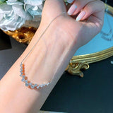 Modern Elegant Women's Necklace with Dazzling High Quality AAA+ Cubic Zirconia Diamonds - The Jewellery Supermarket