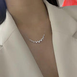 Modern Elegant Women's Necklace with Dazzling High Quality AAA+ Cubic Zirconia Diamonds - The Jewellery Supermarket