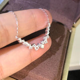 Modern Elegant Women's Necklace with Dazzling High Quality AAA+ Cubic Zirconia Diamonds - The Jewellery Supermarket