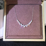 Modern Elegant Women's Necklace with Dazzling High Quality AAA+ Cubic Zirconia Diamonds - The Jewellery Supermarket