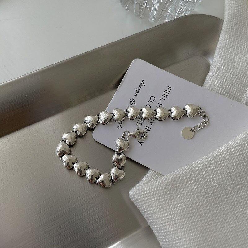 Great Gift Ideas - Fashion Elegant Simple Couples Love Heart Bracelets - The Jewellery Supermarket