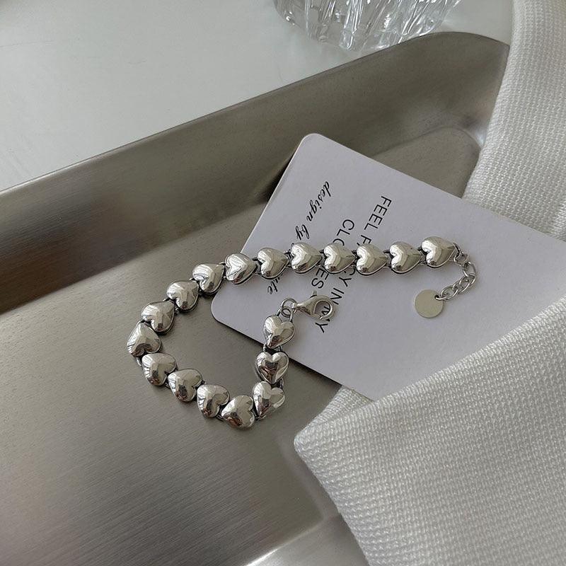 Great Gift Ideas - Fashion Elegant Simple Couples Love Heart Bracelets - The Jewellery Supermarket