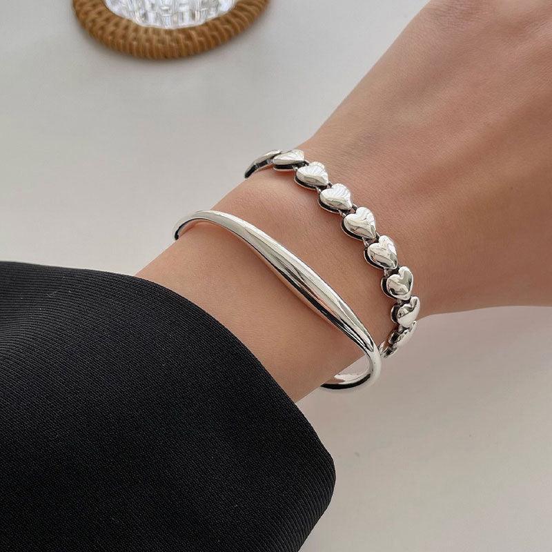 Great Gift Ideas - Fashion Elegant Simple Couples Love Heart Bracelets - The Jewellery Supermarket