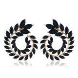 Deal of the Month - Geometric Big Round AAA Rhinestone Statement Luxury Stud Earrings - The Jewellery Supermarket