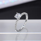 Brilliant Round ♥︎ High Quality AAA+ Cubic Zirconia Diamonds ♥︎ Luxury Engagement Ring - The Jewellery Supermarket
