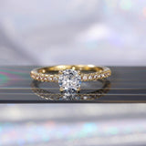 Brilliant Round ♥︎ High Quality AAA+ Cubic Zirconia Diamonds ♥︎ Luxury Engagement Ring - The Jewellery Supermarket