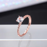 Brilliant Round ♥︎ High Quality AAA+ Cubic Zirconia Diamonds ♥︎ Luxury Engagement Ring - The Jewellery Supermarket