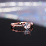 Brilliant Round ♥︎ High Quality AAA+ Cubic Zirconia Diamonds ♥︎ Luxury Engagement Ring - The Jewellery Supermarket