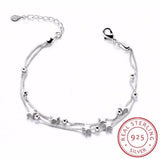 Charming New Fashion Double Layer Chain Star Bracelets & Bangles - The Jewellery Supermarket
