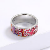 New - Handmade Fashion Cat Face Unique Enamel 925 Silver Ring with AAA+ CZ Diamonds - The Jewellery Supermarket