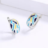 Classic Irregular Colorful Enamel Simple Drop Fashion Earrings - The Jewellery Supermarket