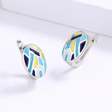 Classic Irregular Colorful Enamel Simple Drop Fashion Earrings - The Jewellery Supermarket